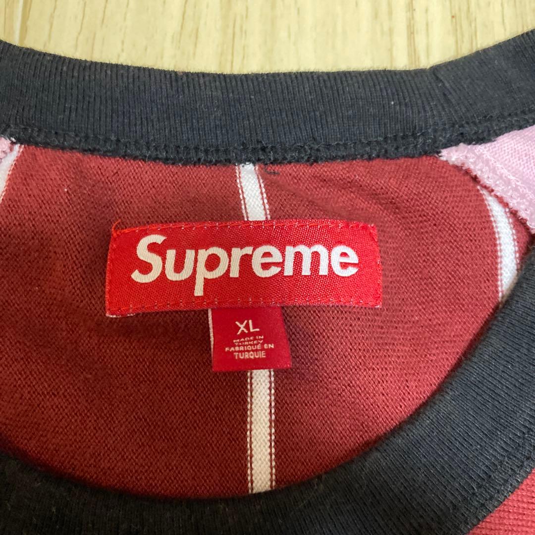 トップス Supreme Stripe Raglan L/S Top