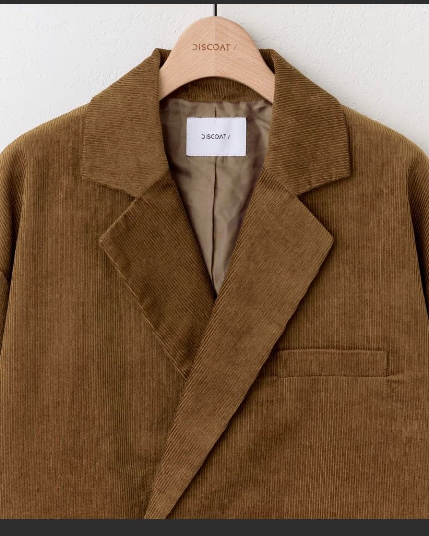 DISCOAT コーデュロイWブレストジャケット