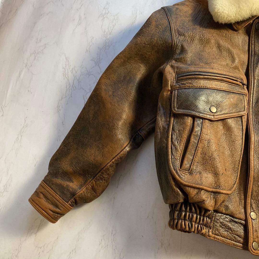 マ*ラ様 90s vintage フライトジャケット　G1 A2 シープスキン