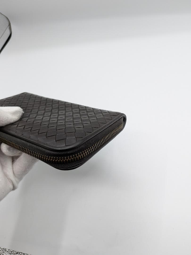 美品✨ ボッテガヴェネタ ラウンドファスナー長財布 イントレ ブラウン 0L2