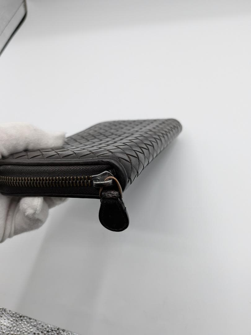 美品✨ ボッテガヴェネタ ラウンドファスナー長財布 イントレ ブラウン 0L2