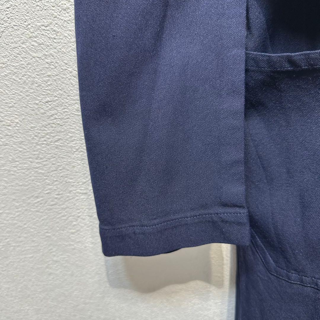 希少 美品 04年製 コムデギャルソン ポリ縮絨 丸襟 ステンカラーコート M