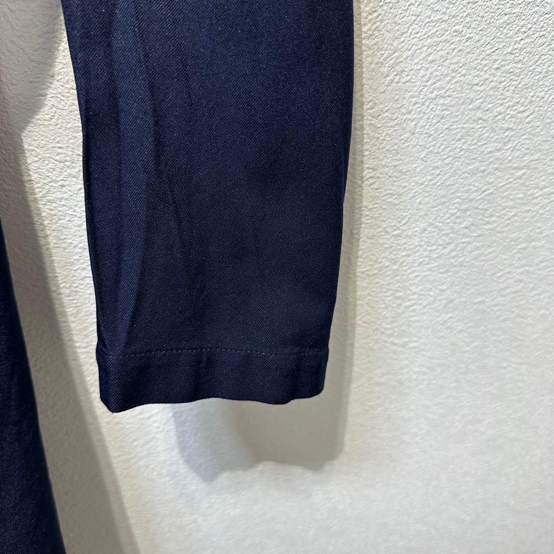 希少 美品 04年製 コムデギャルソン ポリ縮絨 丸襟 ステンカラーコート M