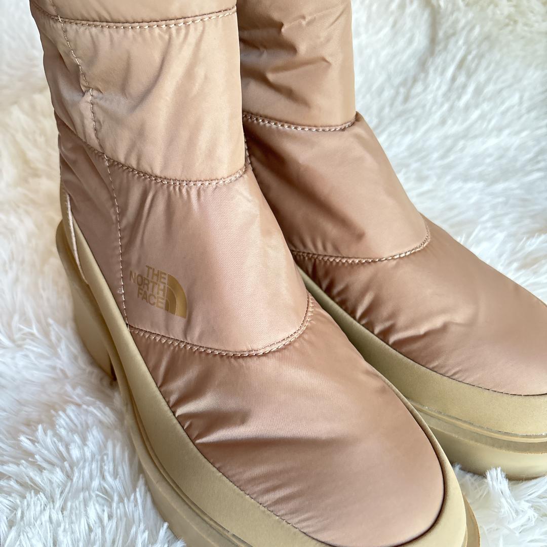 新品未使用☆ ノースフェイス ショートブーツ キルティング ベージュ