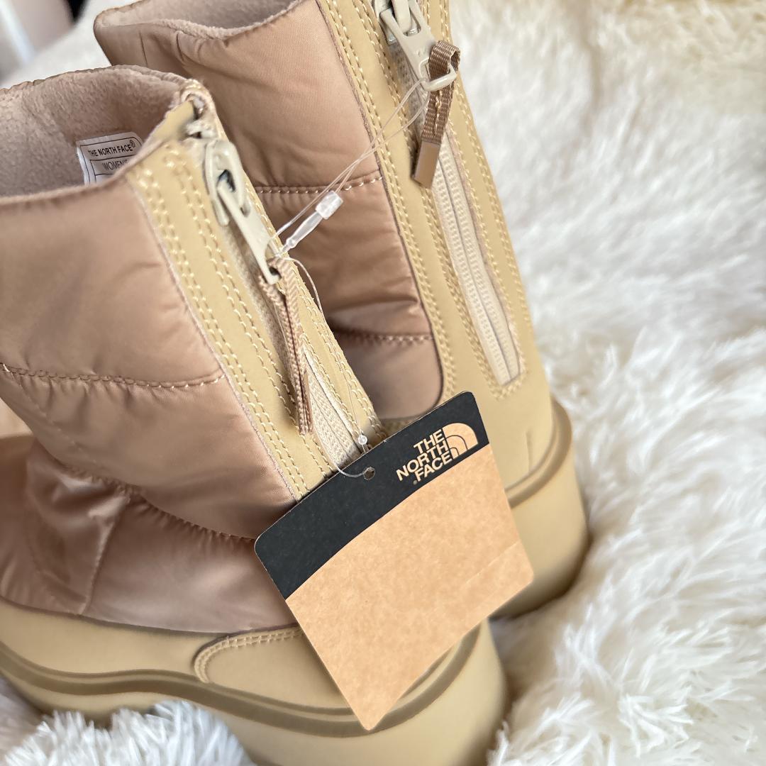 新品未使用☆ ノースフェイス ショートブーツ キルティング ベージュ