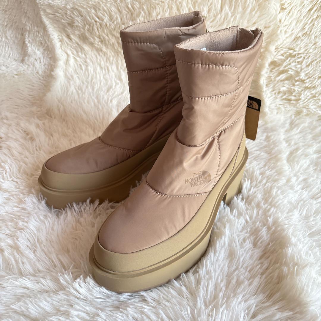 新品未使用☆ ノースフェイス ショートブーツ キルティング ベージュ