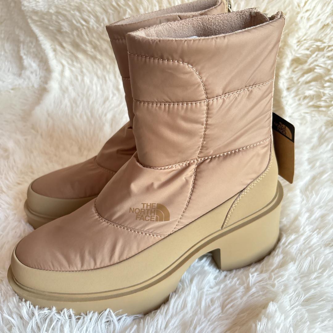 新品未使用☆ ノースフェイス ショートブーツ キルティング ベージュ