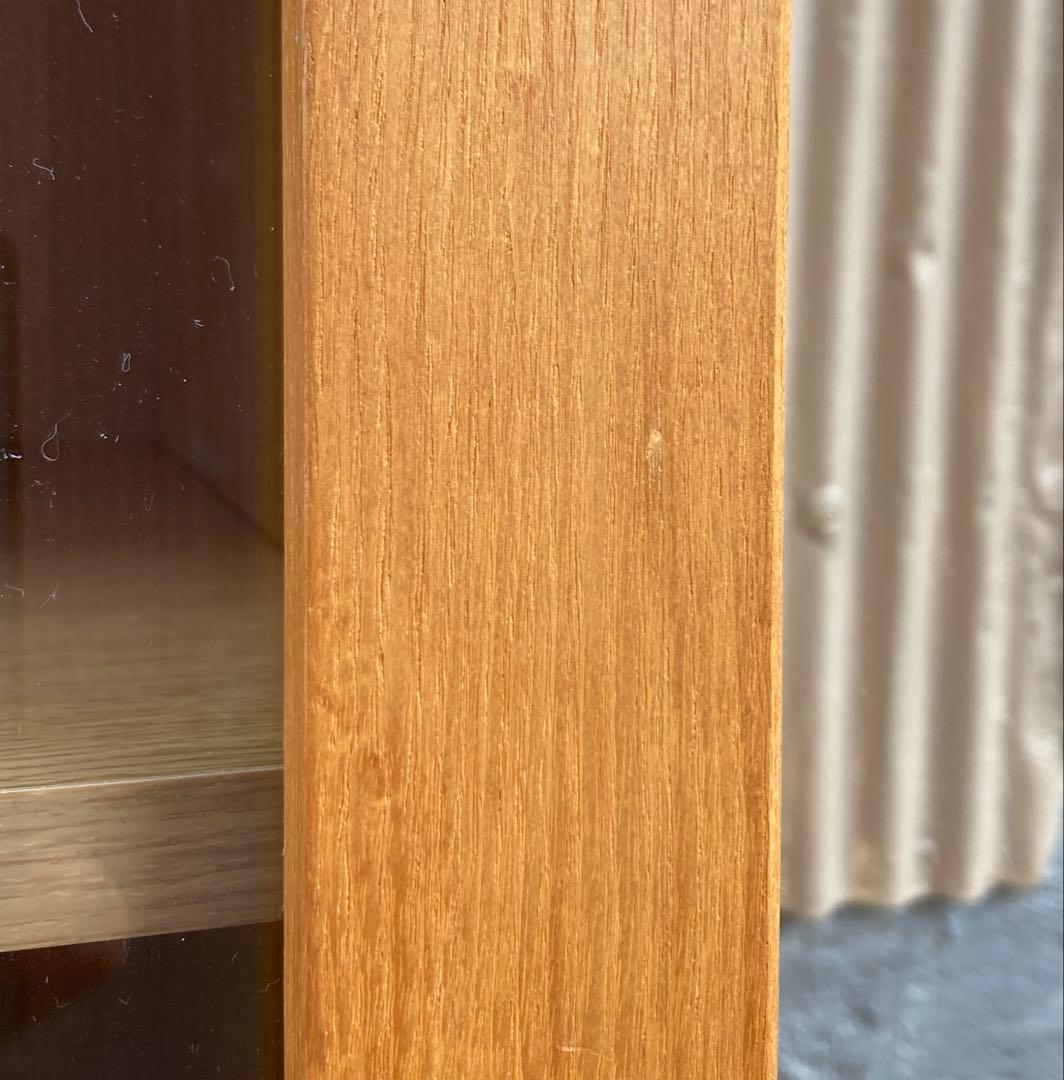 無印良品　ガラス扉キャビネット