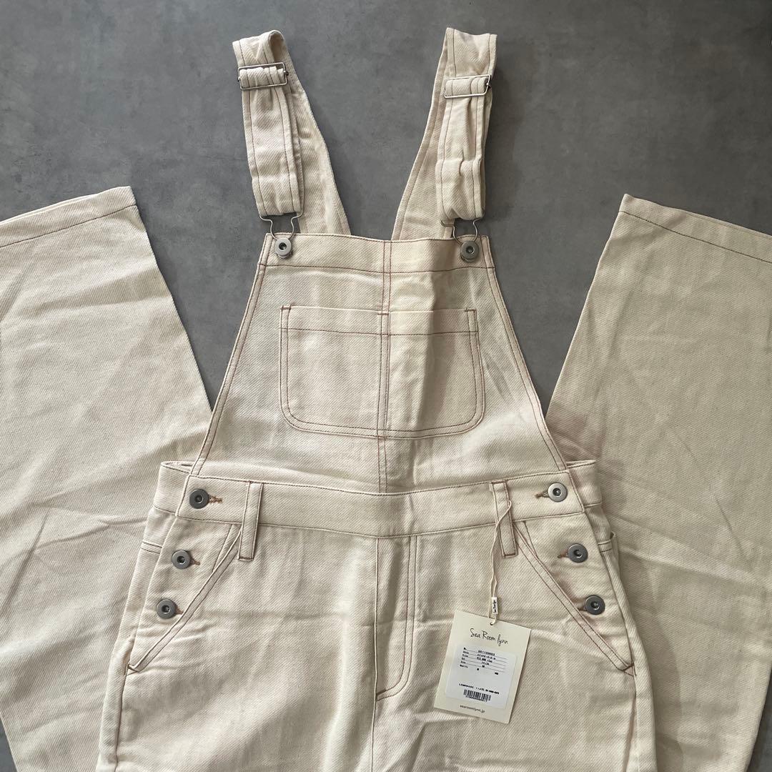 新品タグ SeaRoomlynn ステッチ サロペット オーバーオール ホワイト