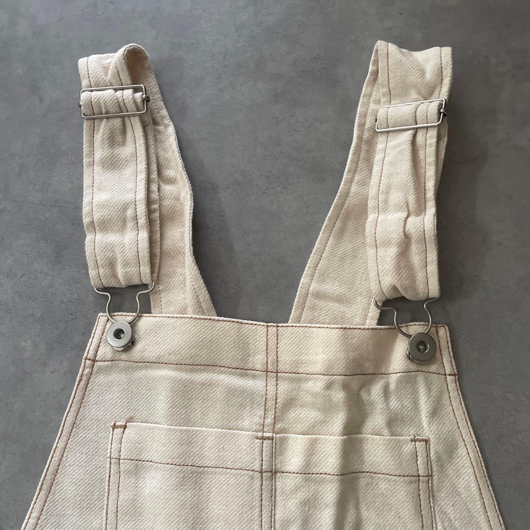 新品タグ SeaRoomlynn ステッチ サロペット オーバーオール ホワイト