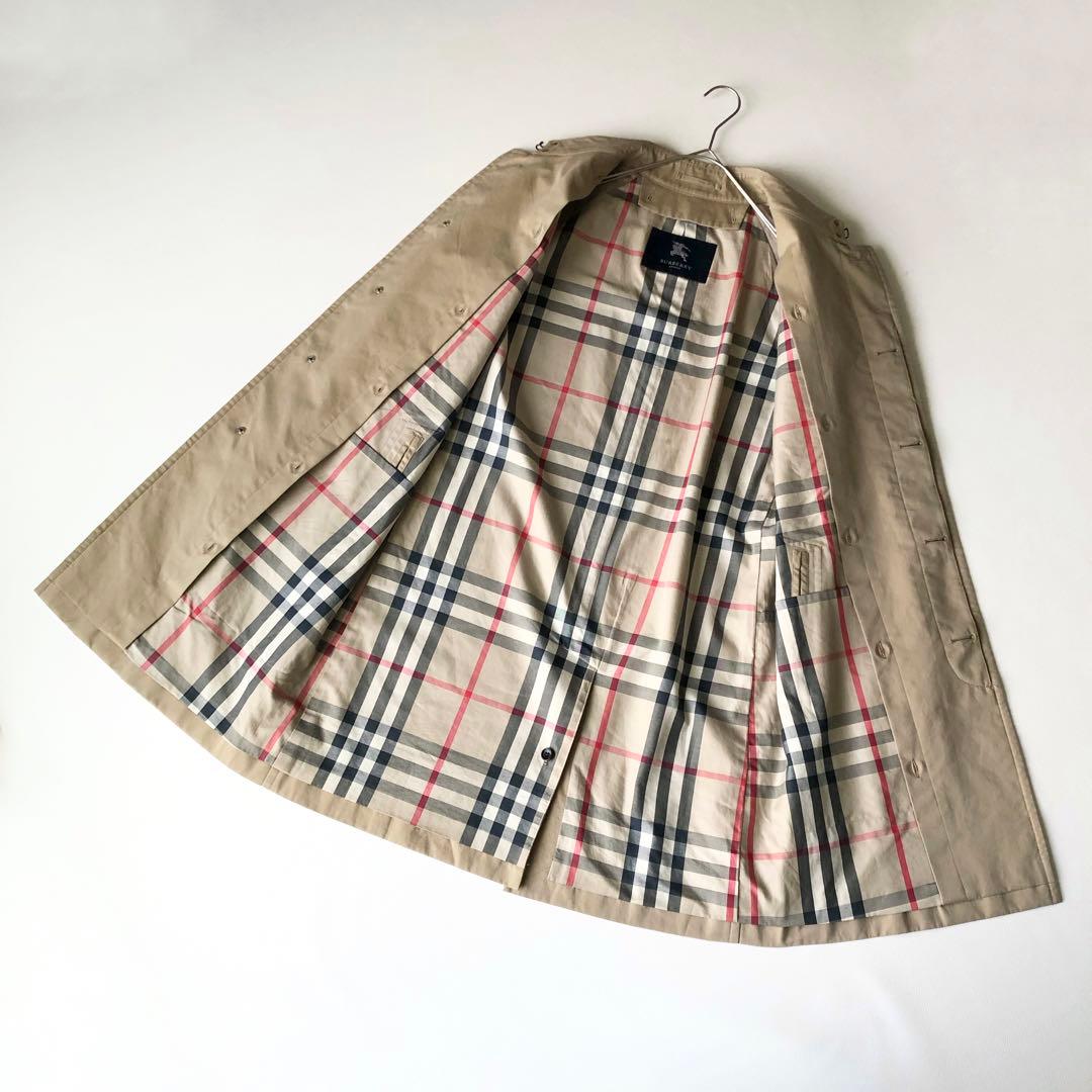 3016yバーバリーロンドン　ライナー付きメガチェックステンカラーコート　M