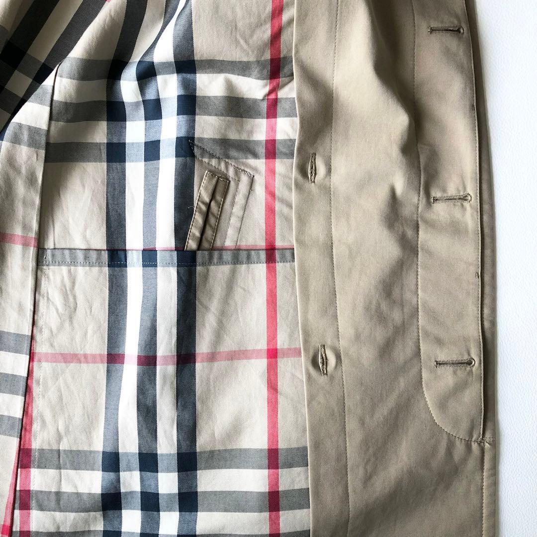 3016yバーバリーロンドン　ライナー付きメガチェックステンカラーコート　M
