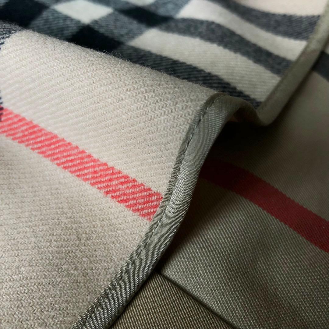 3016yバーバリーロンドン　ライナー付きメガチェックステンカラーコート　M