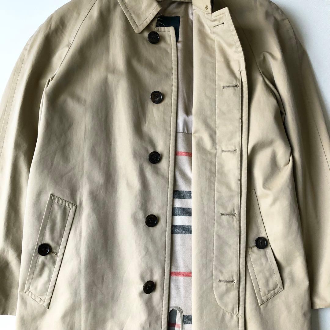 3016yバーバリーロンドン　ライナー付きメガチェックステンカラーコート　M