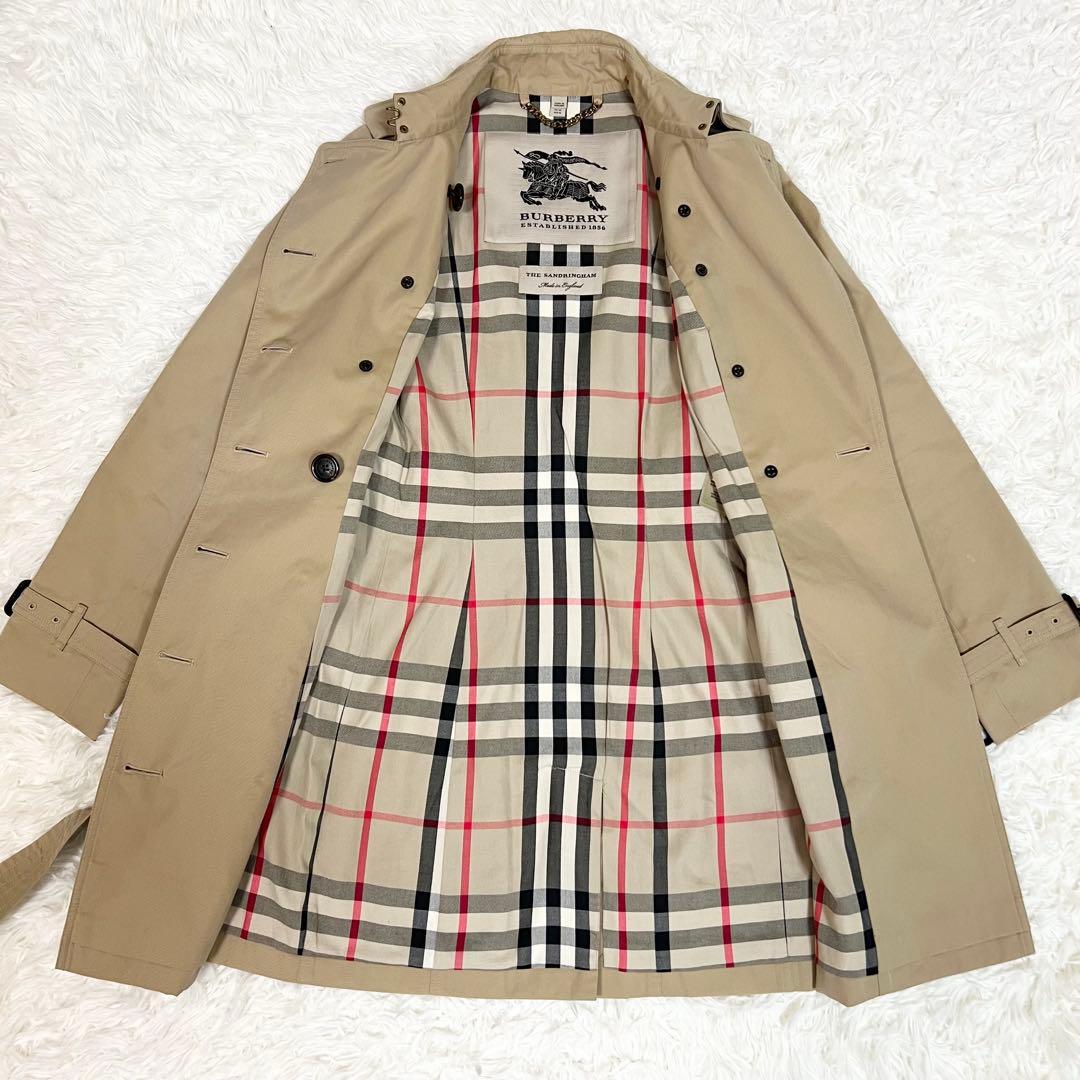 美品✨バーバリー トレンチコート サンドリンガム ノバチェック ベルト付き 希少