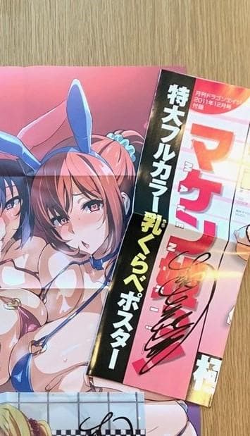 1点もの　武田弘光 直筆サイン入 マケンっ姫！ 雑誌付録ポスター