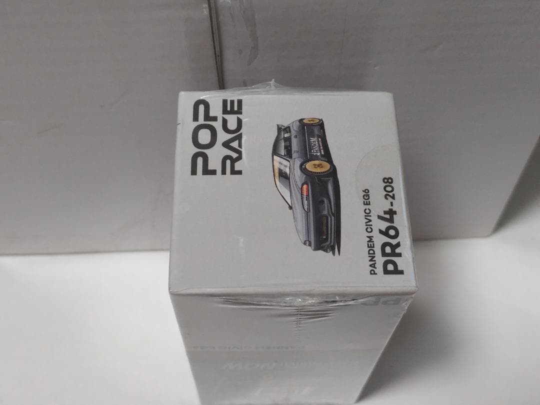 ポップレース 1/64 パンデム シビック EG6 ブラッククローム MDX限定