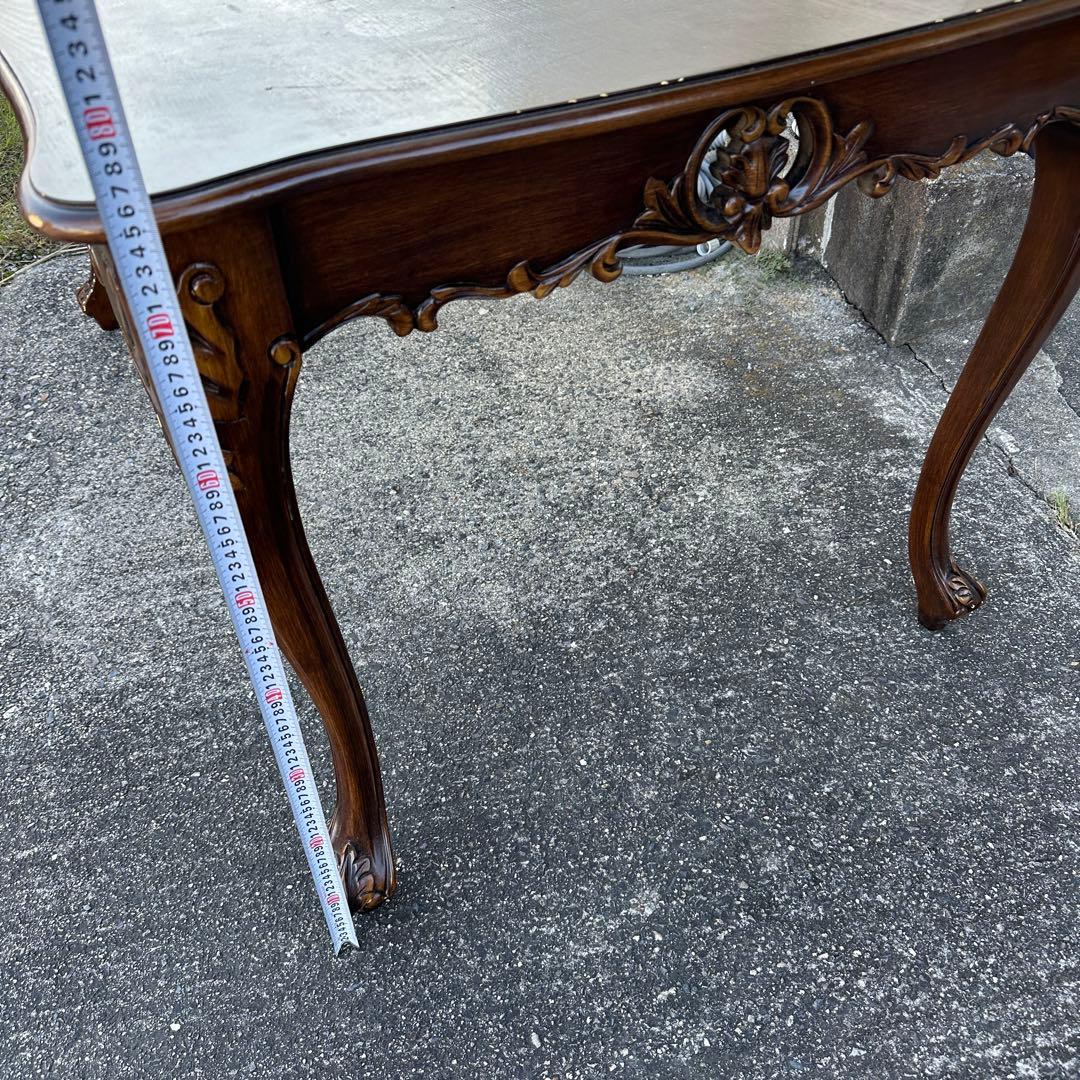 アンティーク　ダイニングテーブル　猫脚　ロココ調　150