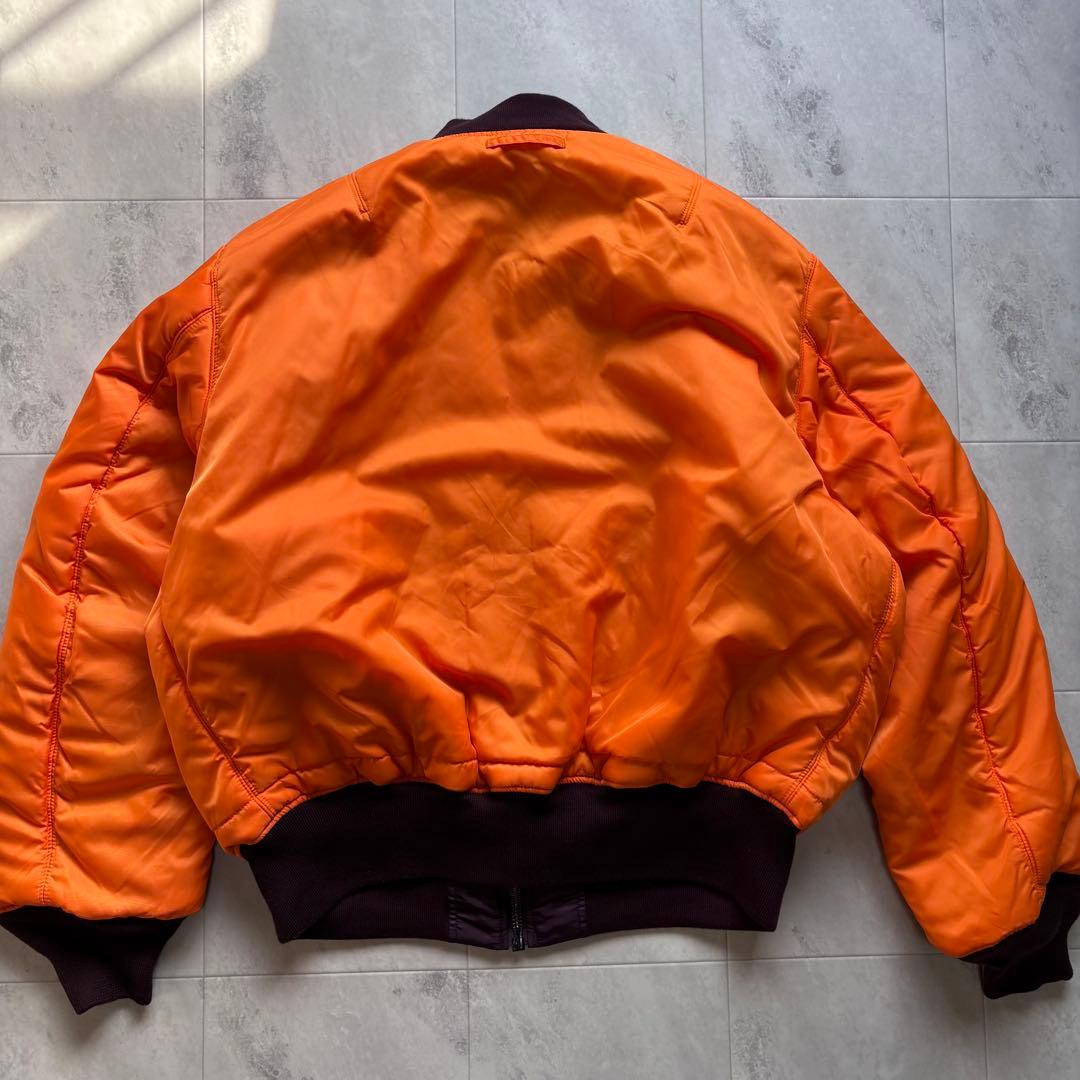 【希少カラー】アルファ MA-1 フライトジャケット ボルドー XLサイズ 短丈