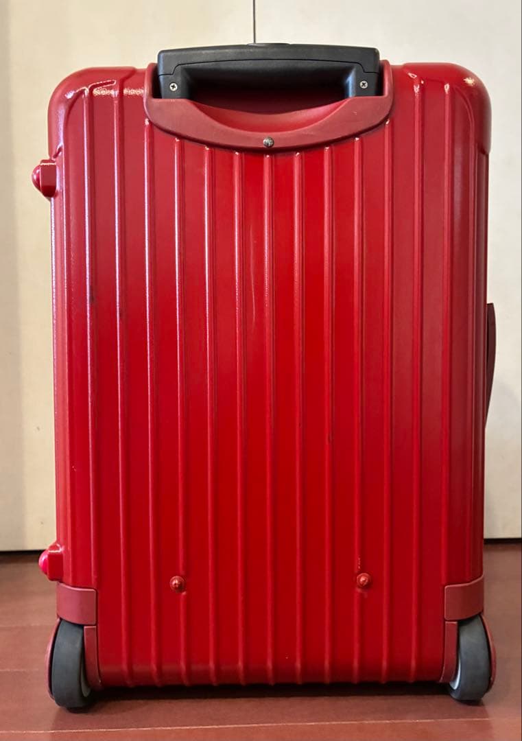 お値下げ！中古 RIMOWA レッド 機内持込可 キャリーケース 855.52