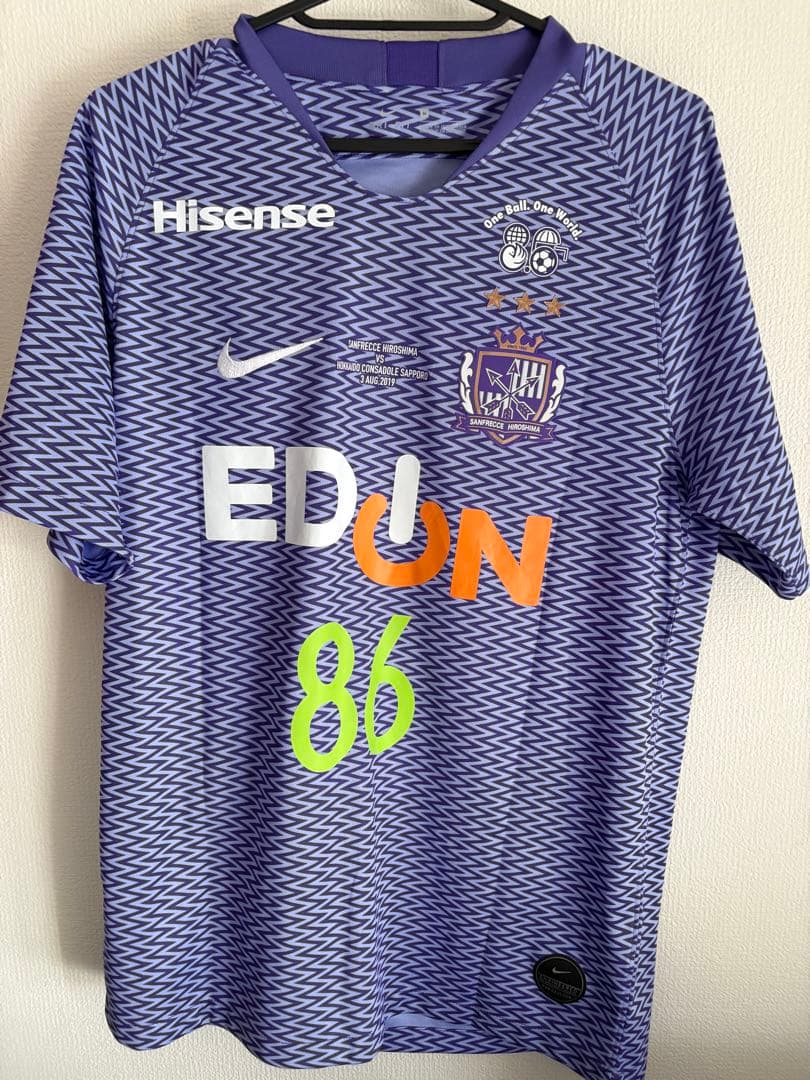 サンフレッチェ広島 86番 Nike ピースマッチユニフォーム　Mサイズ