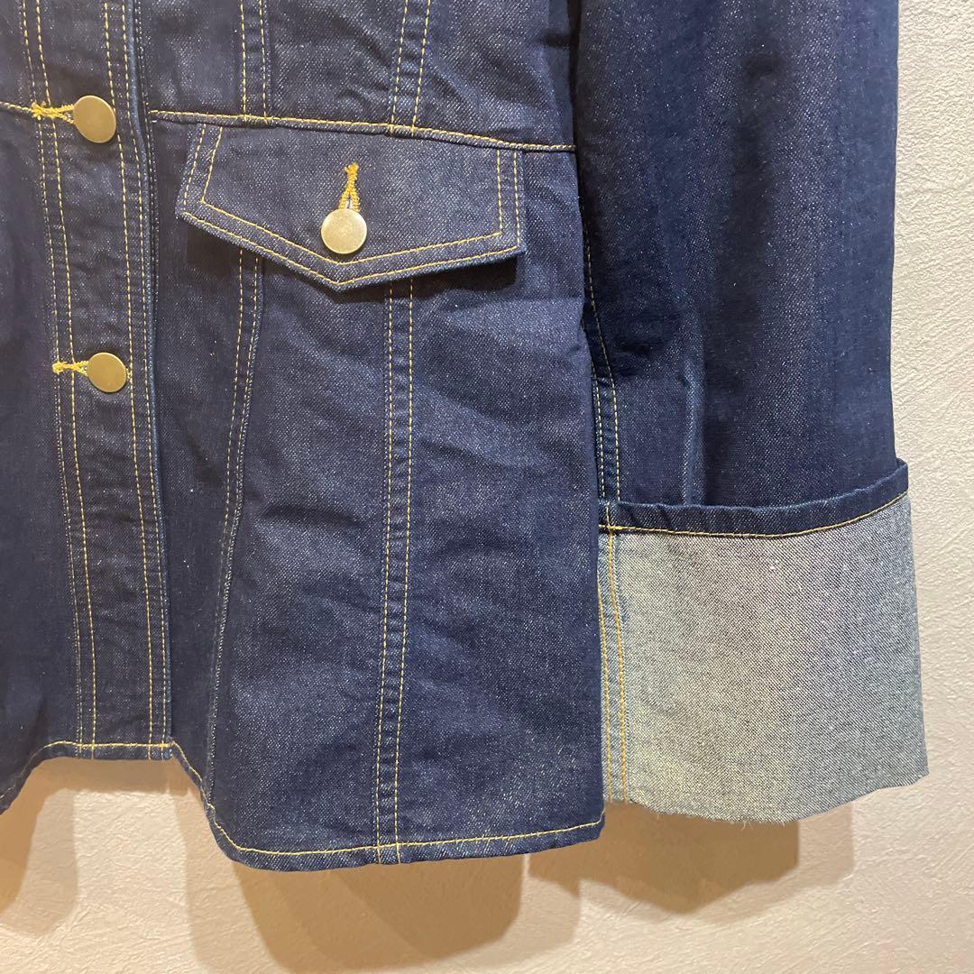 mici ラメデニムペプラムジャケット　ロールアップラメデニムパンツ