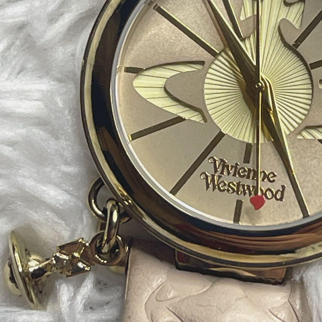 Vivienne Westwoodヴィヴィアン　ピンク時計&オーブ紫レザーセット