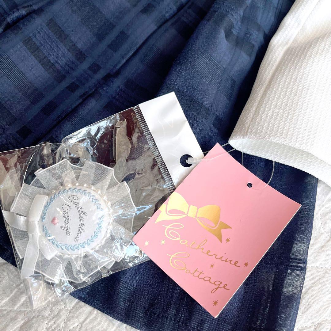 〈新品〉Catherine Cottage女の子フォーマル130 入学式 白×紺