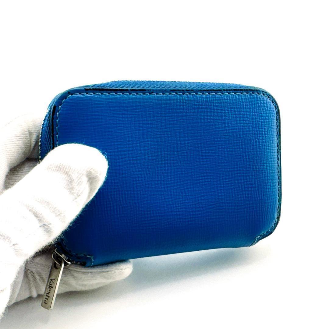 【即購入OK・正規品】Valextra ブルー ジップウォレット レザー 財布★