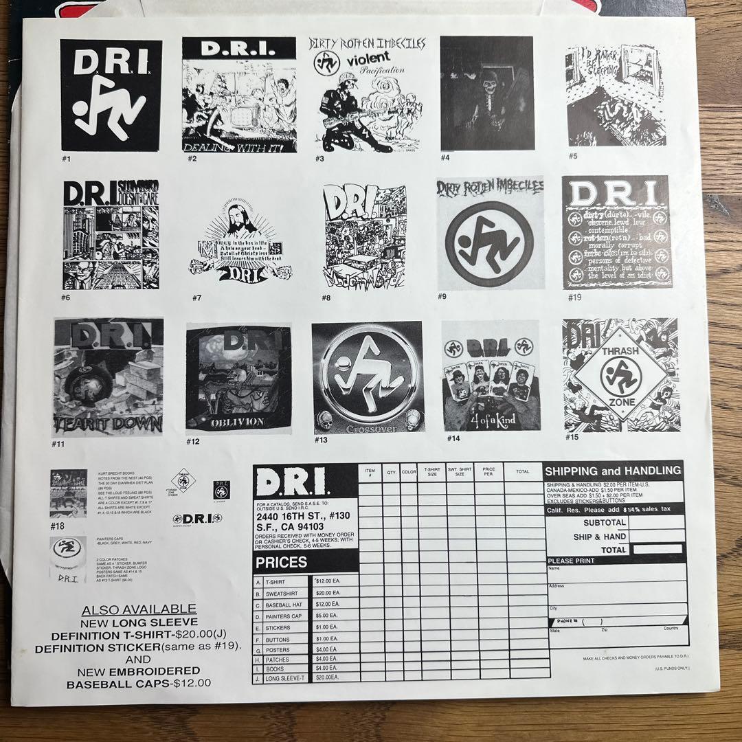 【超希少・美品】D.R.I. 『Definition』 LP