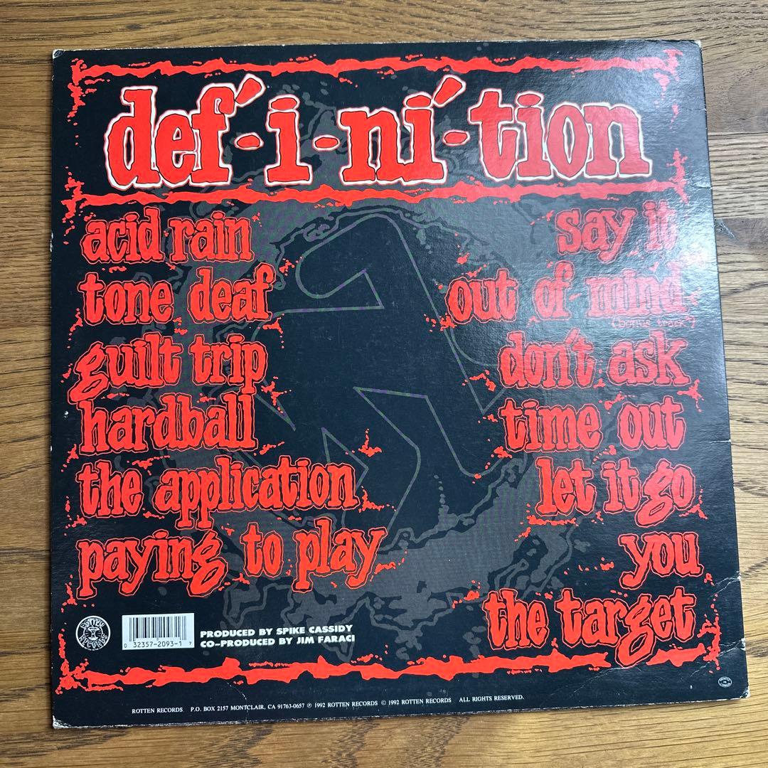 【超希少・美品】D.R.I. 『Definition』 LP