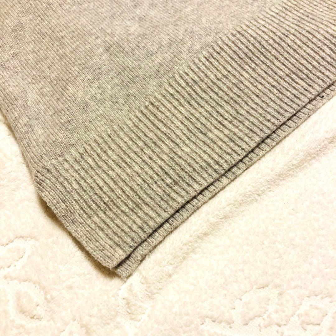 かぐれ　クルーネックニットワンピース　2023AW ライトグレー　ロング　マキシ