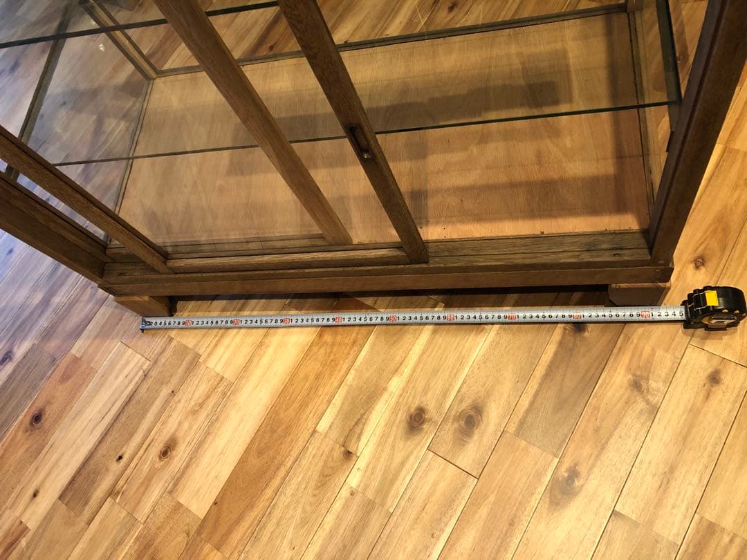 c*s様 ガラスショーケース 中型 木製 ブラウン