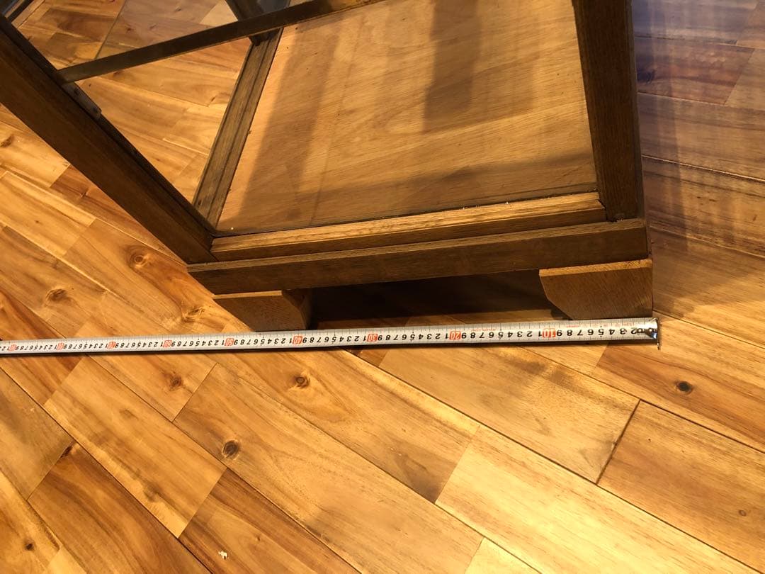 c*s様 ガラスショーケース 中型 木製 ブラウン