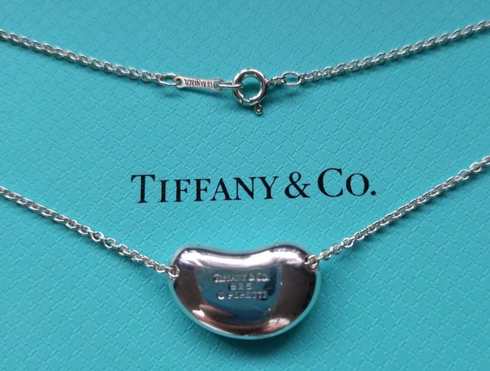 TIFFANY&Co. ビーンズ　希少ラージサイズ　シルバーネックレス
