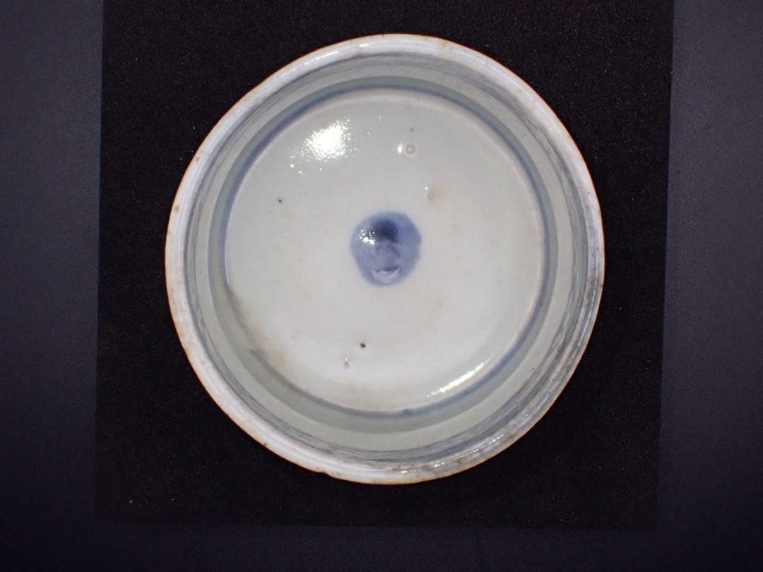 青４　完品　古伊万里　撫子の図　江戸中期