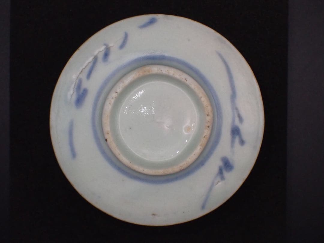 青４　完品　古伊万里　撫子の図　江戸中期