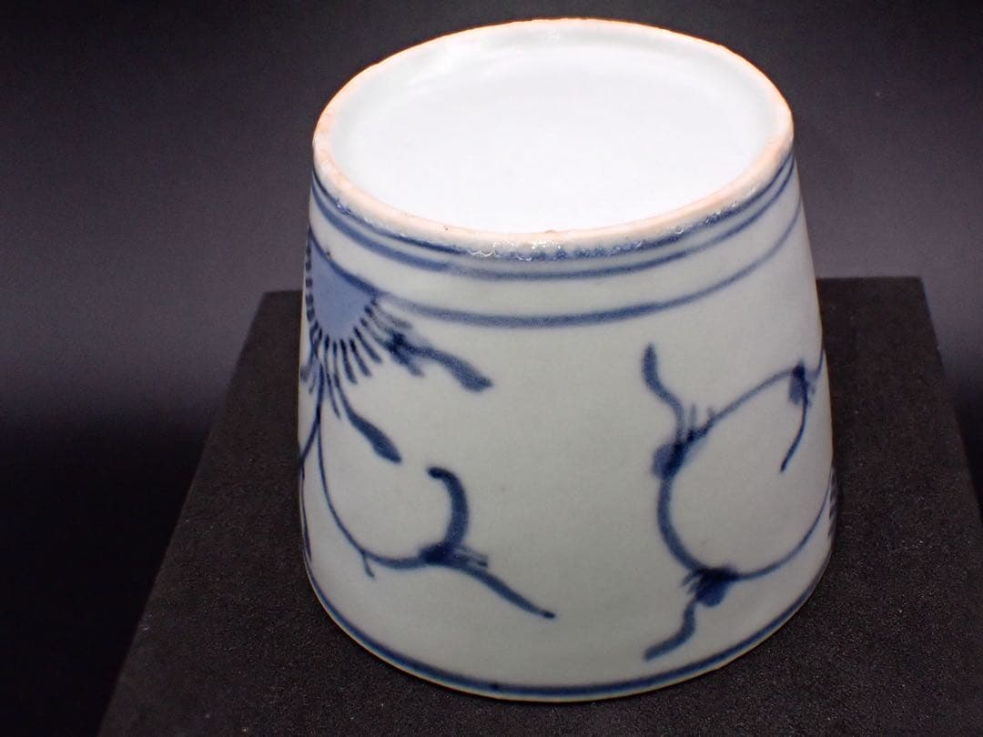 青４　完品　古伊万里　撫子の図　江戸中期