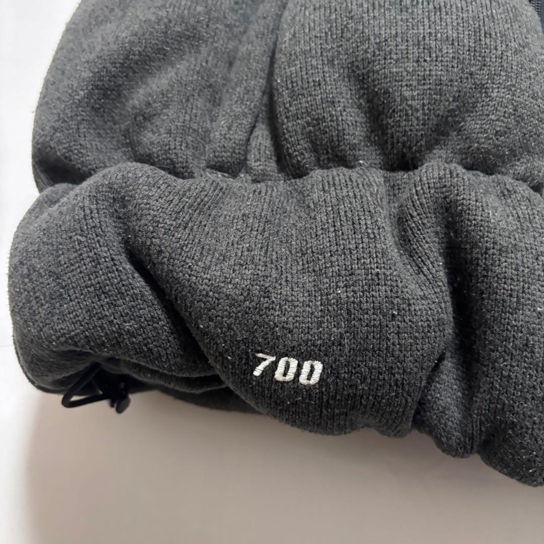 ☆人気　ノースフェイス　ニット　ダウンベスト　ブラック×グレー　レディースXXL