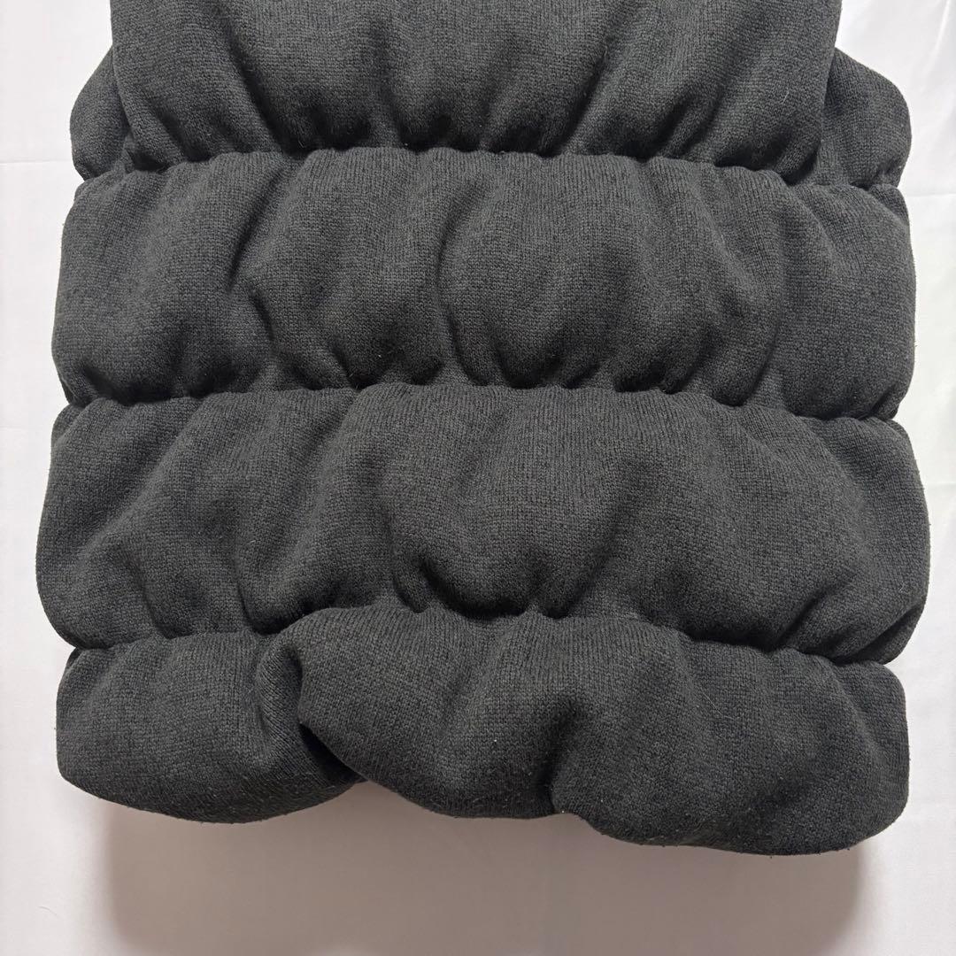 ☆人気　ノースフェイス　ニット　ダウンベスト　ブラック×グレー　レディースXXL