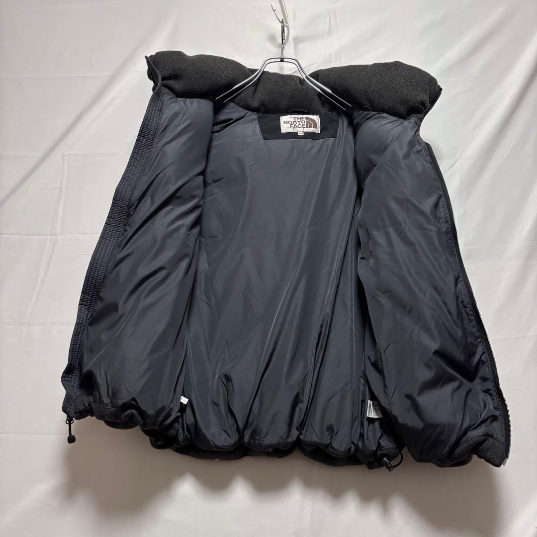 ☆人気　ノースフェイス　ニット　ダウンベスト　ブラック×グレー　レディースXXL