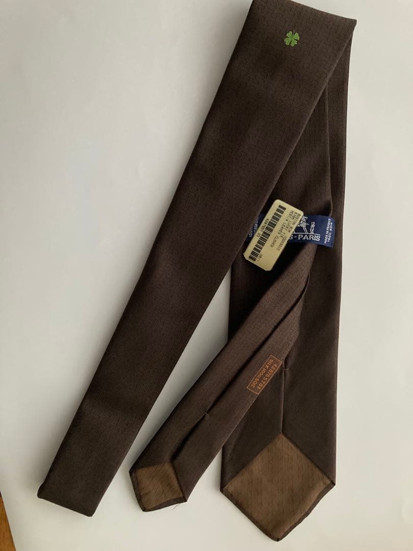 HERMES ダークブラウン ネクタイ