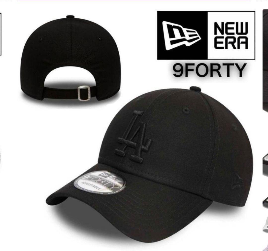 ニューエラ　NEWERA　キャップ　ブラック　デコ　ラインストーン