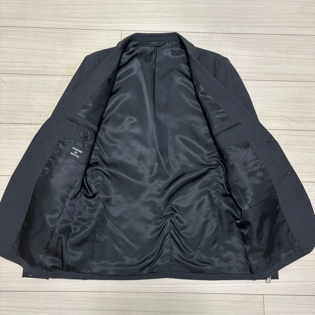 美品■CABANE de ZUCCa■セットアップ スーツ ジッパーデザイン S