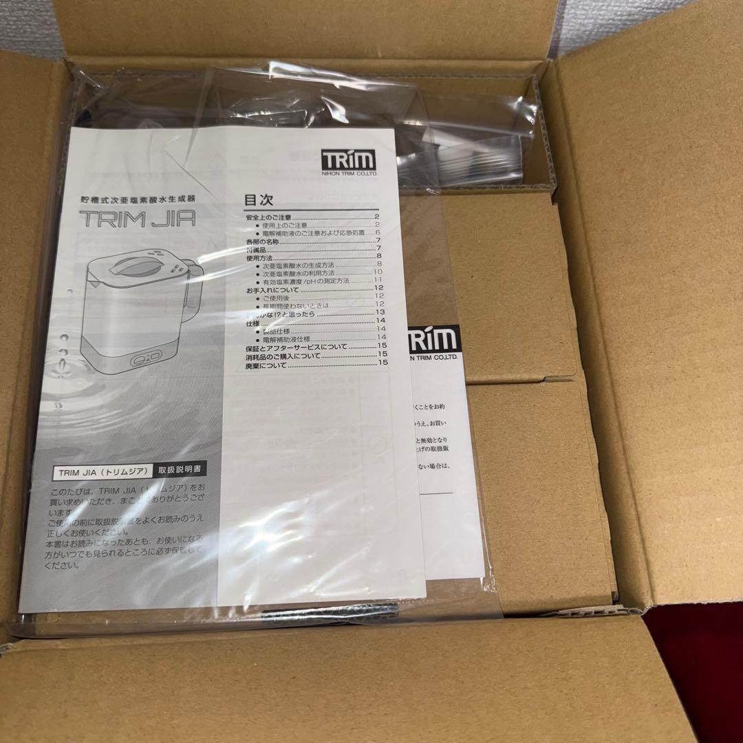 日本トリム TRIM JIA 次亜塩素酸水生成器 貯槽式 未使用品 JIS適合