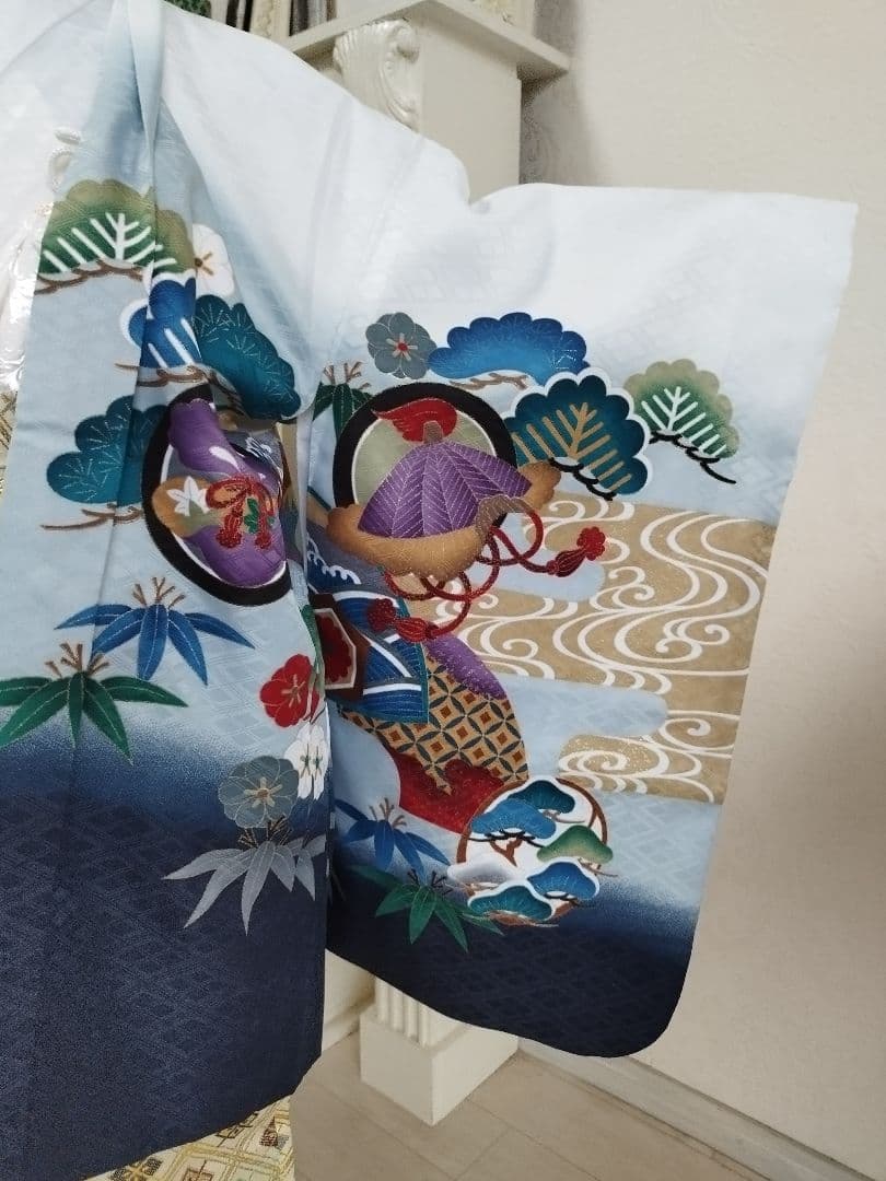 専用です☆白地に鷹が格好良い☆七五三男の子５歳着物セット