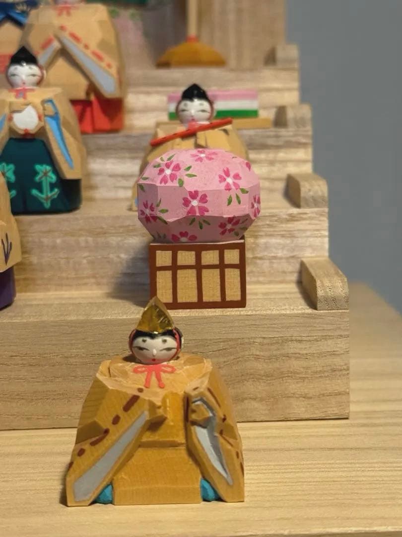 展示品 奈良人形師 東田天光 雛 人形 一刀彫NARADOLLHIGASHIDA