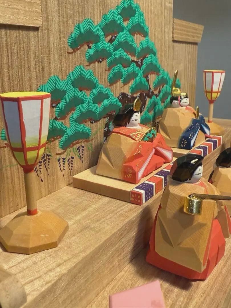 展示品 奈良人形師 東田天光 雛 人形 一刀彫NARADOLLHIGASHIDA