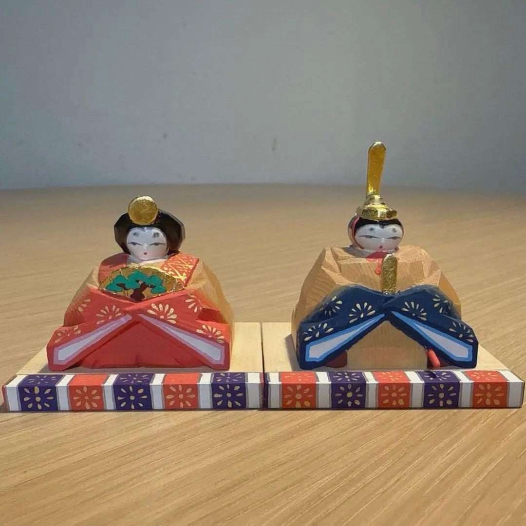 展示品 奈良人形師 東田天光 雛 人形 一刀彫NARADOLLHIGASHIDA