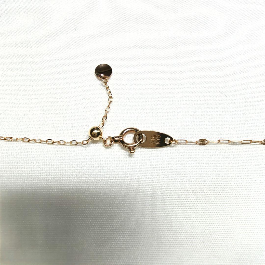 美品　ete　K10YG ペタルチェーン ネックレス